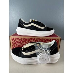 Vans Old Skool Overt CC Black White Yellow Platform Sneakers Low Top Shoes Men 9